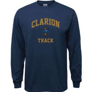  Clarion Golden Eagles Navy Youth Track Arch Long Sleeve T 