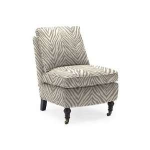  Williams Sonoma Home Kate Slipper Chair, Zebra Herringbone 