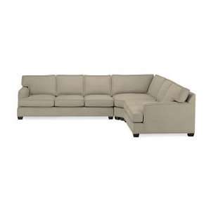   Sonoma Home Jackson Sectional Wedge, Leather, Ivory