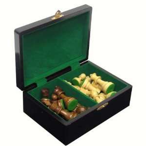  Classic Walnut Lacquered Chess Box Toys & Games