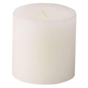  Faroy Smooth Pillar Candle, 4x4 inches, Amaretto, 1 Count 