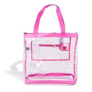  Large Clear Tote Bag Pink (Available in 3 Sizes) Sports 