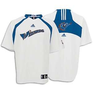  Wizards adidas Mens Short Sleeve Shooting Shirt Sports 