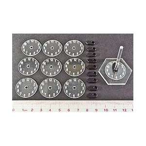   12 Numbered Clockface Dial & Pointers (Set of 10) Toys & Games