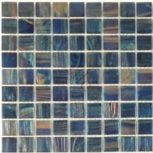  Midnight Sky 3/4 x 3/4 Blue Gem Blends Glossy Glass Tile 