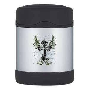  Thermos Food Jar Scripted Winged Cross 