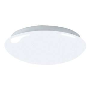   Watt T9 Flush Mount Fixture, Shallow Cloud with Smooth White Diffuser