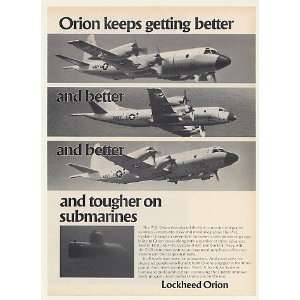  1977 Lockheed P 3C Orion Update I Update II Aircraft Print 