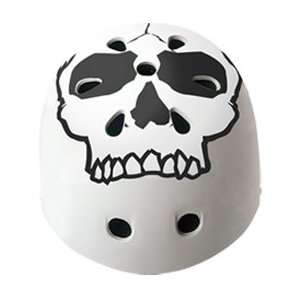  Armor Graphic Longboard Skateboard Helmet White Skull 