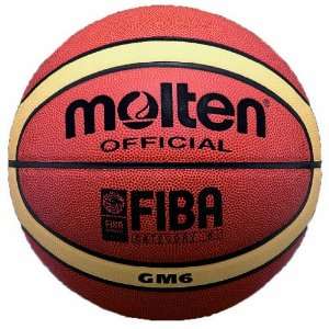 Molten GM6 Basketball (Orange/Yellow, Intermediate/Size 6)  