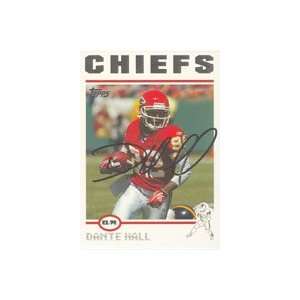  Dante Hall, Kansas City Chiefs, 2004 Topps Autographed 