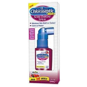 Chloraseptic Max Strength Spray, Wild Berries, 1 Ounce Packages (Pack 