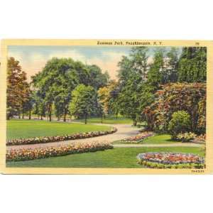   Vintage Postcard Eastman Park   Poughkeepsie New York 