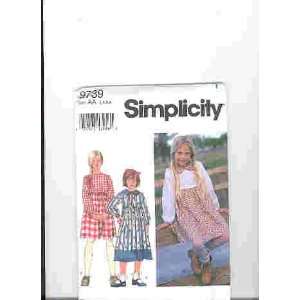  Simplicity Sewing Pattern 9739 size AA 3,4,5,6 Unused 