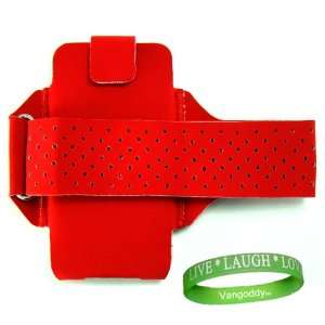  Premium iPhone 4 OKER Leather iPhone 4 Armband ? Red + VG 