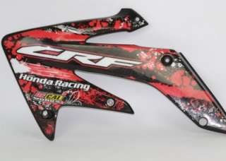   CRF250 R CRF Stock OEM Decals Plastic Set Side Shrouds Plates  