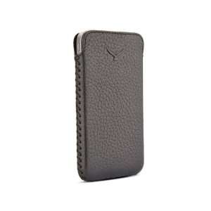  Simena Soft Leather Slim Iphone 4/4S Pouch Case   Black 