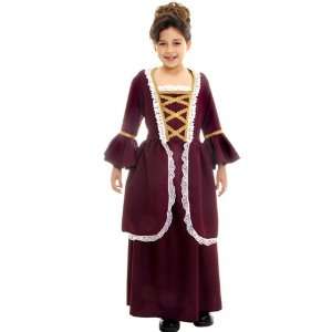  Colonial Girl Costume Child Medium 8 10 Toys & Games