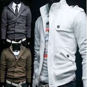    Mens China Double Collar Warm Short Jacket_(4 Color, 5 Size)Sale