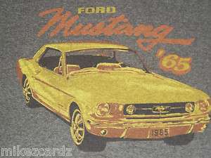 1965 FORD MUSTANG MENS RINGER T SHIRT L LARGE MINTY+  