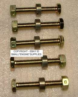 new snowblower shear bolts with lock nuts spacers as pictured