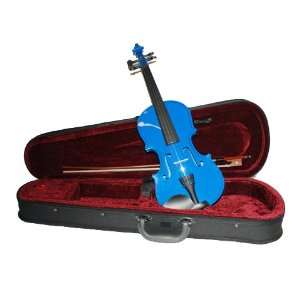  Y&D SV 301DBL Dark Blue 1/8 Size Violin with Case and 