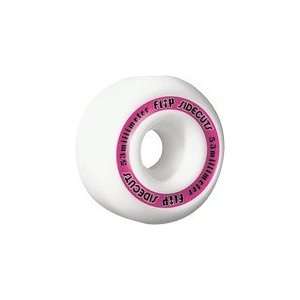 Flip Sidecuts 2s White / Pink Skateboard Wheels   53mm 99a 