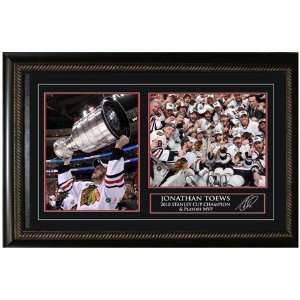  Jonathan Toews Unsigned Double 8 x 10 Etched Mat 