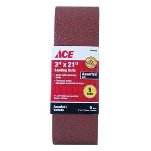  Discount 3 X 21 Sanding Belts, Assorted Grits, Package 