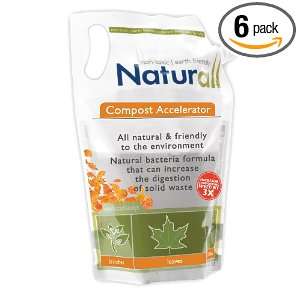  Naturall Compost Accelerator, 16 ounces Pouch (Pack of 6 