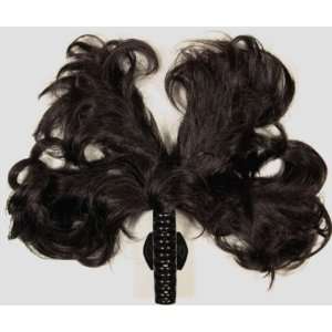 LIZZIE Bendable Wires Clip On Hairpiece Wig #2 DARKEST BROWN by MONA 