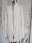 NWT Coldwater Creek IVORY Open Front Knit Cardigan Jacket RUCHED 3X 24 