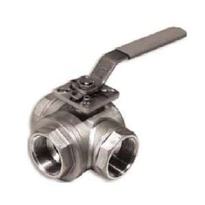   ISO Mount T Port Stainless Steel Ball Valve A850T 1