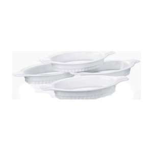   Set of 4 Oval Au Gratin Dishes by Trudeau