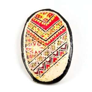  Grygoriy Ostrich Egg Pendant, Easter Egg Jewelry, Pysanka 