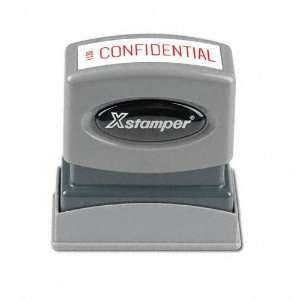  Xstamper  One Color Title Message Stamp, CONFIDENTIAL 