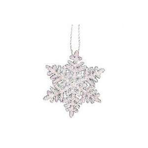  Ulbricht Large Snowflake with Sparkles Ornament