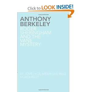   Sheringham and the Vane Mystery [Paperback] Anthony Berkeley Books