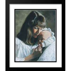 Sheri Doty Framed and Double Matted Art 25x29 Mother And Baby In 