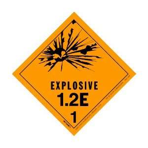  Explosive 1.2E Label, 4 X 4, hml 448, 500 Per Roll 