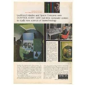  1966 Lockheed Control Data 3200 Computer System Print Ad 