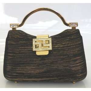  Brown Evening Bag Quality Handle and Long Shoulder Chain,Convenient 