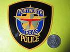 TEXAS FORT WORTH POLICE DECAL FULL SIZE EXTERIOR MOUNT (OUTSIDE)