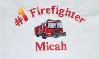 Personalized FIRE TRUCK Engine Name or Birthday Shirt  
