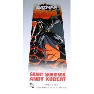2006 Batman 34 by 11 DC Comics Shop Dealer Promo Poster Banner Andy 