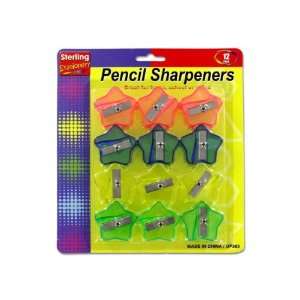  Star shaped pencil sharpener set   Case of 36 Electronics