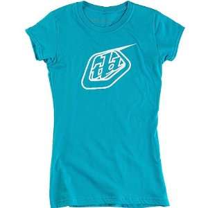 Troy Lee Designs Logo Womens Short Sleeve Race Wear Shirt   Turquoise 