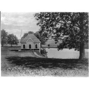   1894,Boat house, from the west,Mary Baker Eddys home.