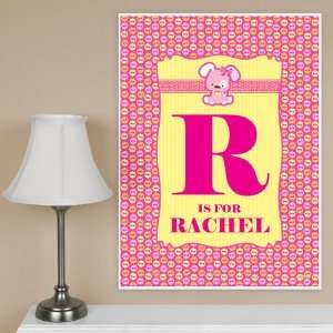  Girl Puppy Dog   18 x 24 Poster   Personalized Baby 