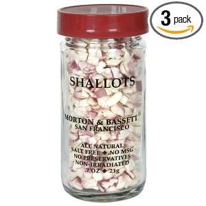 Morton & Bassett Shallots, 2.0 Ounce Jars (Pack of 3)  